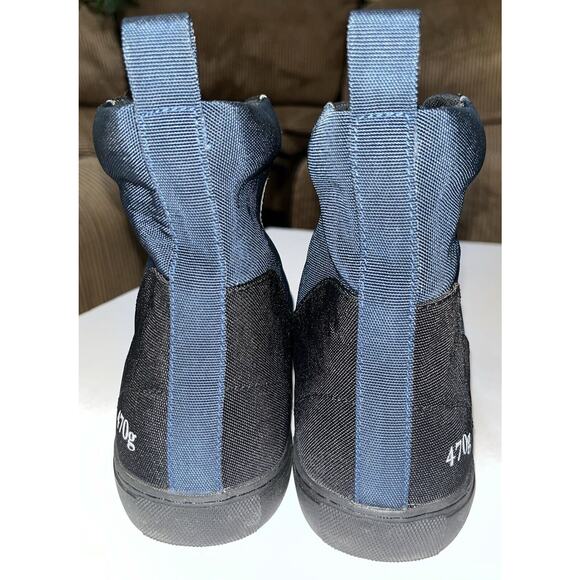 Gram Men’s Triple Textured High Top Sneaker Worn 1X Navy/Black Size 9.5 (43) - Picture 4 of 11